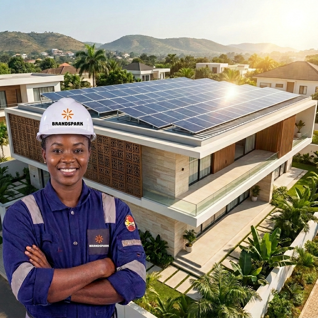 Solar panel installation Lifecamp Abuja